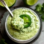Creamy Cilantro Garlic Sauce With Jalapeños & Limes