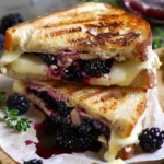 Blackberry Balsamic and Brie Grilled Cheese