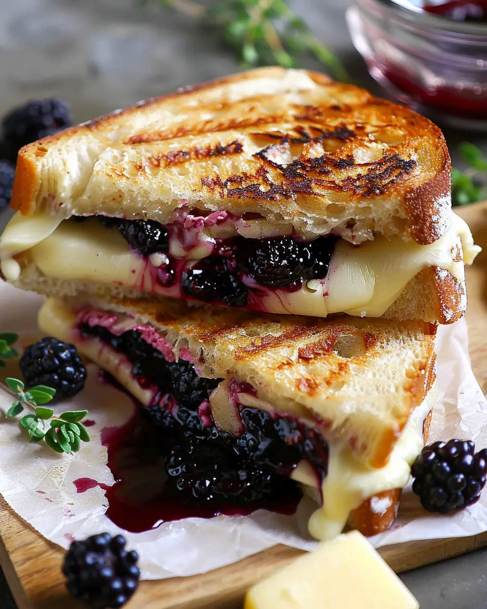Blackberry Balsamic and Brie Grilled Cheese: Easy Indulgence at Home