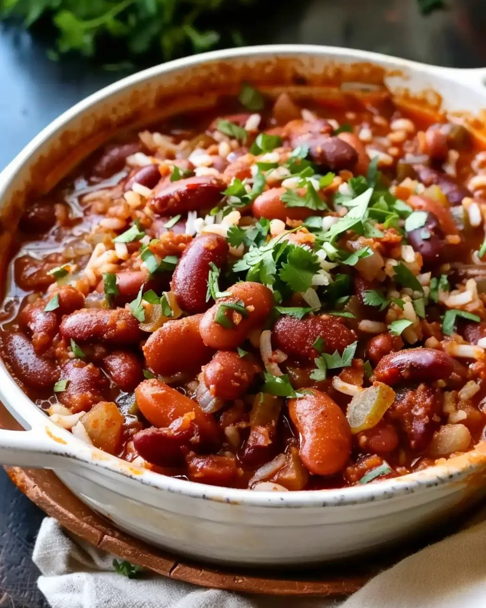 Louisiana Red Beans and Rice: The Best Turkey Bacon Twist