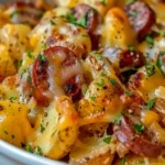 Cheesy Ranch Potatoes and Smoked Sausage