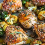 Sheet Pan Parmesan Garlic Chicken Thighs