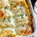 Chicken Alfredo Lasagna Rolls
